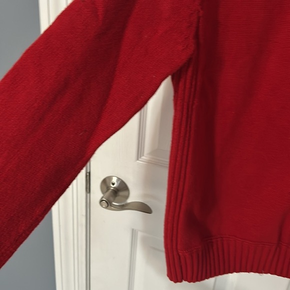 GAP Men’s Red Crew Neck Sweater Size Large - Picture 3 of 6